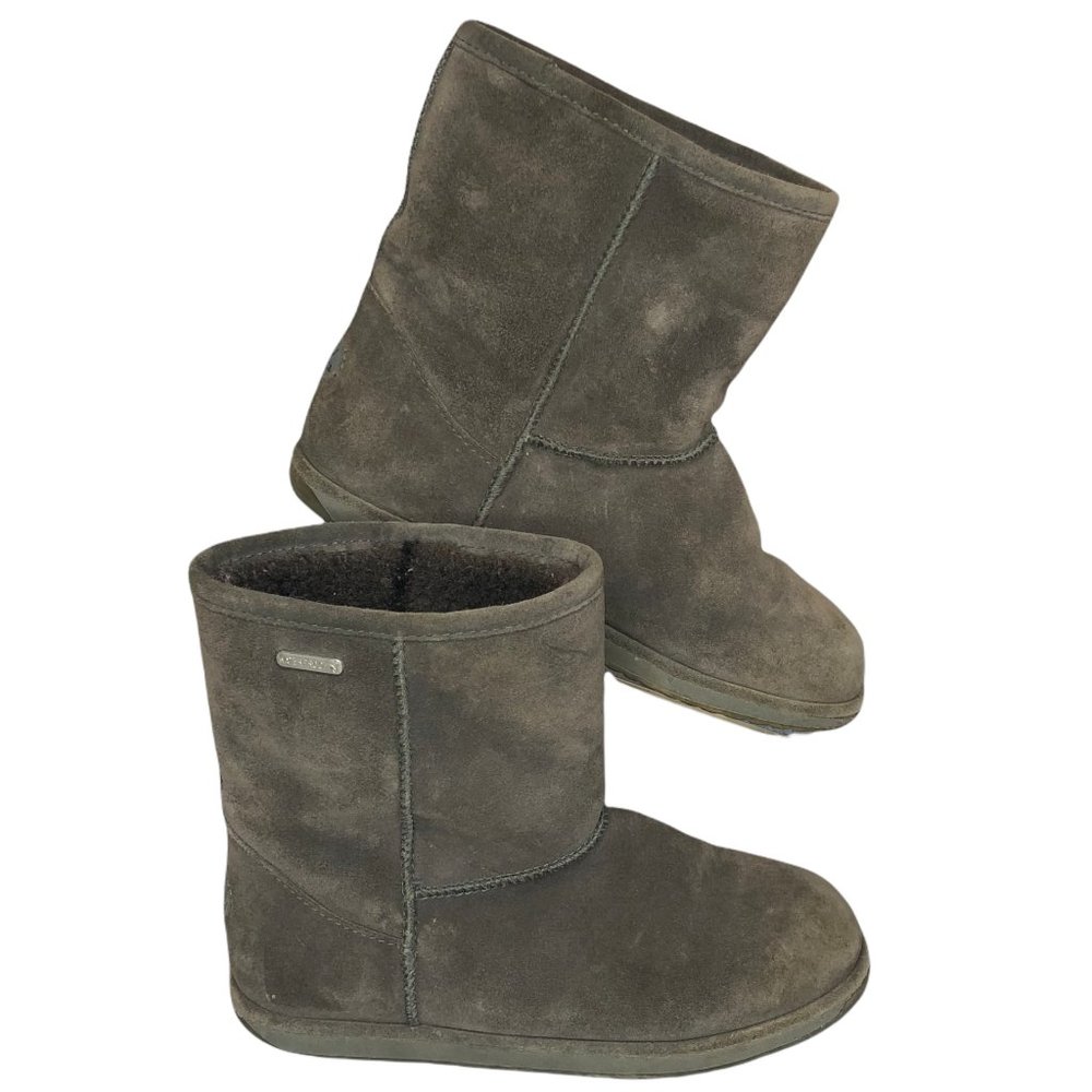 Emu Australia Kids Charcoal Gray Brumby Lo Waterproof - Picture 1 of 8